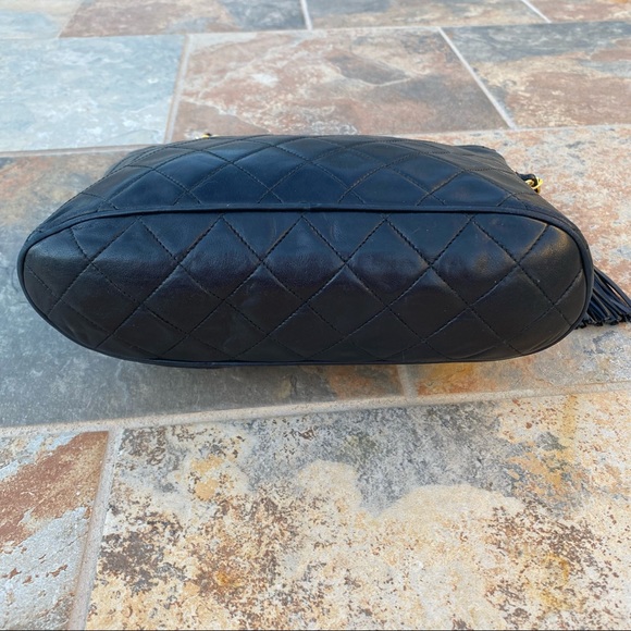 SOLD Chanel Timeless Vintage Diamond Quilted Flap Tassel Bag - Picture 11 of 16